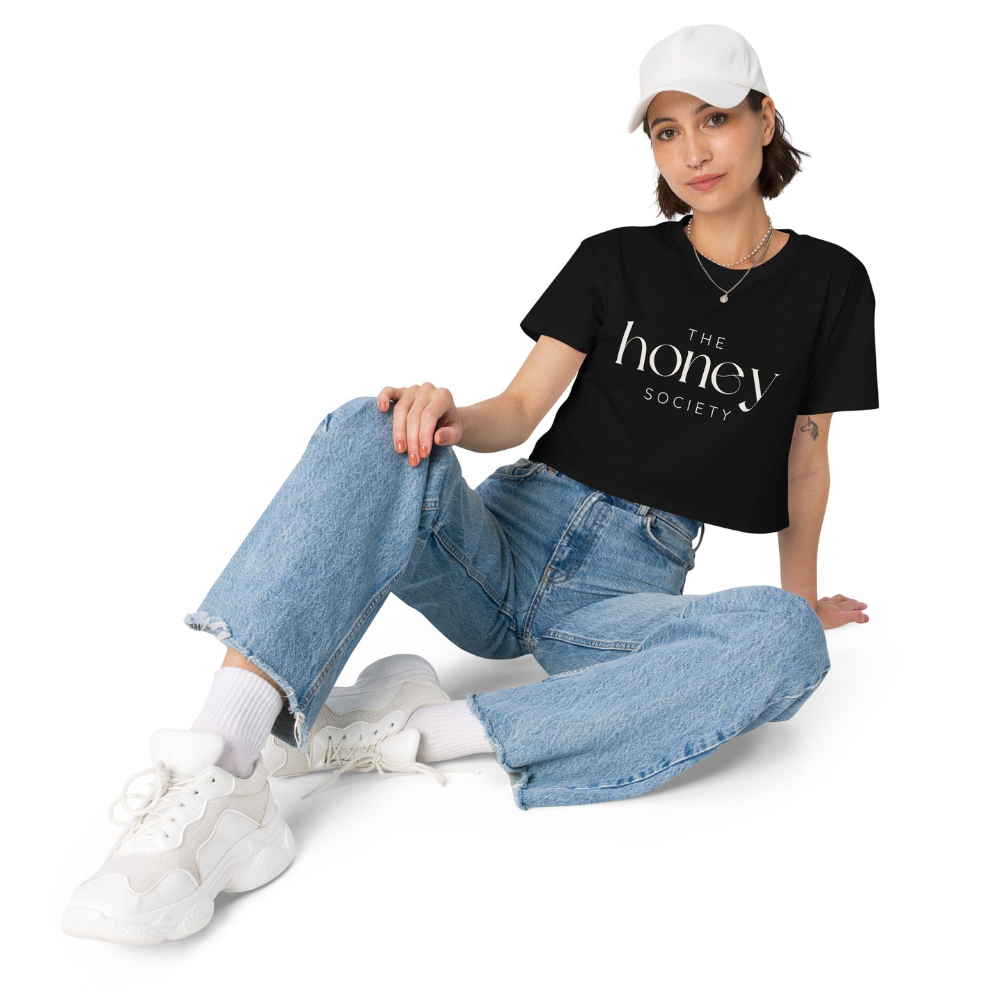 Honey Ivory Combed Cotton Crop Top
