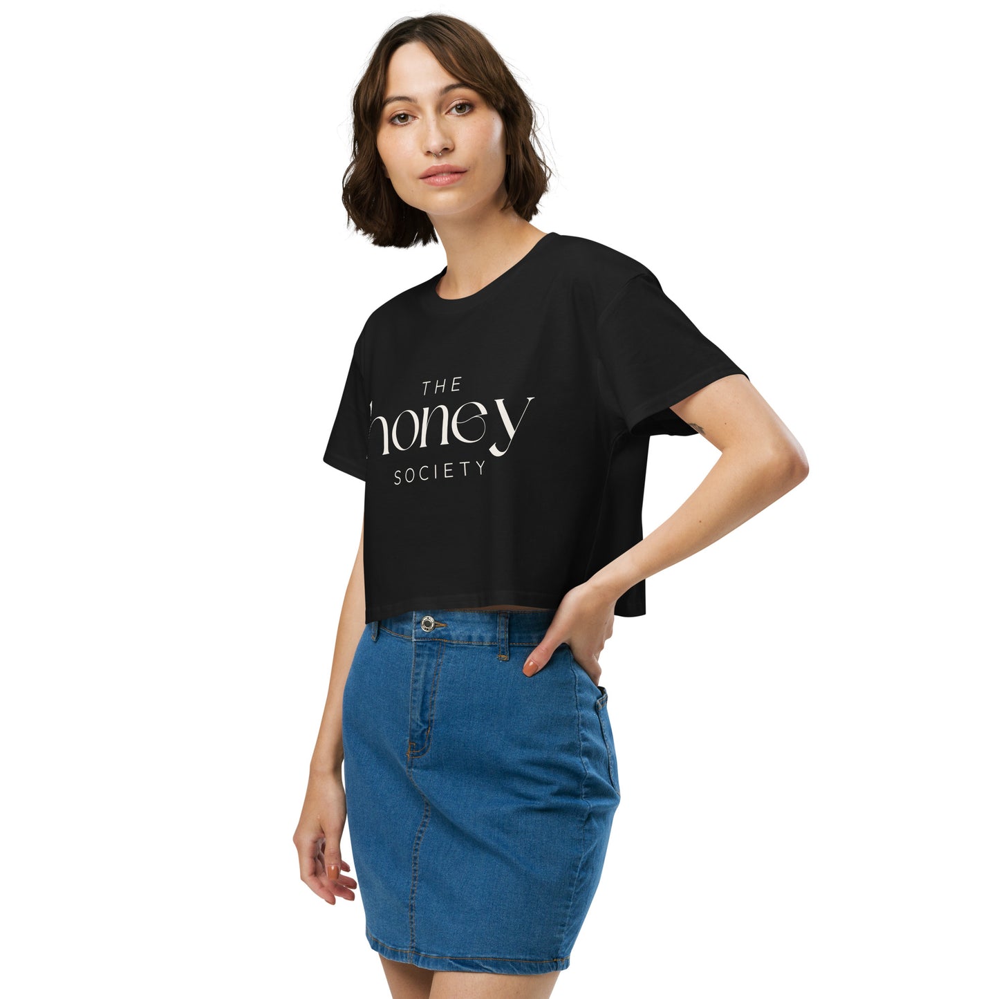 Honey Ivory Combed Cotton Crop Top
