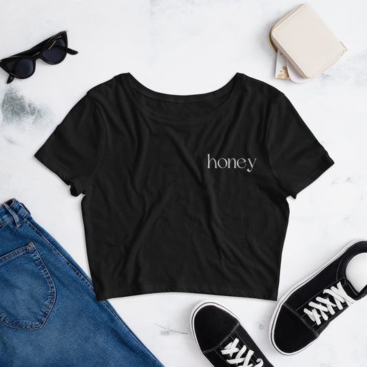 Honey Embroidered Soft Crop