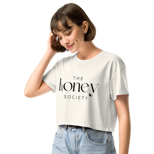 Honey Ivory Combed Cotton Crop Top